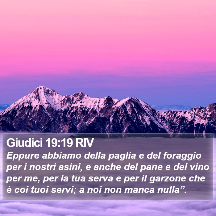 Giudici 19:19 RIV Bible Study