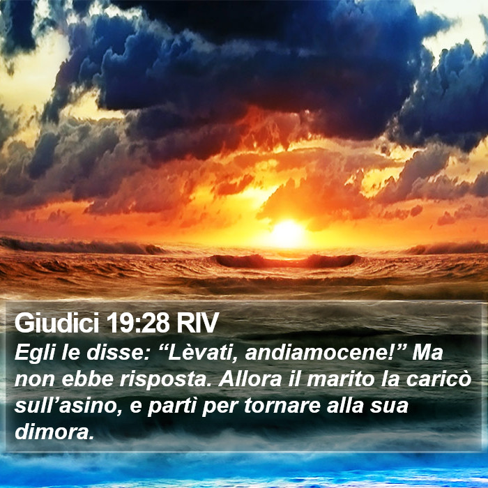 Giudici 19:28 RIV Bible Study