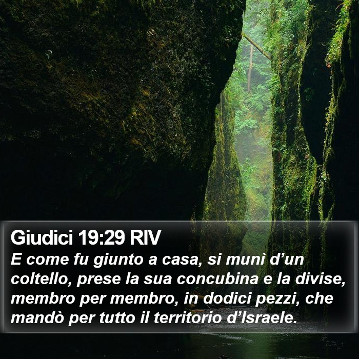 Giudici 19:29 RIV Bible Study