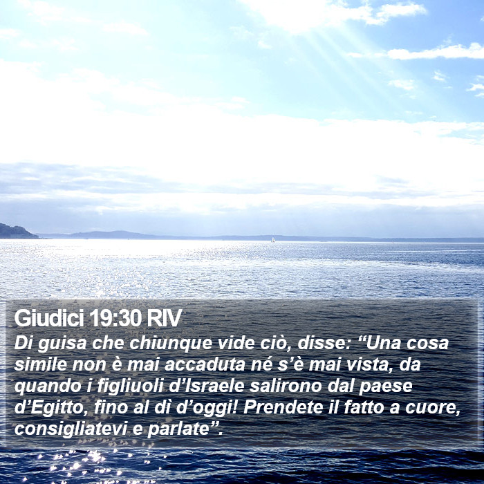 Giudici 19:30 RIV Bible Study