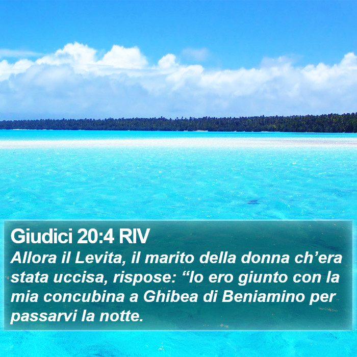 Giudici 20:4 RIV Bible Study