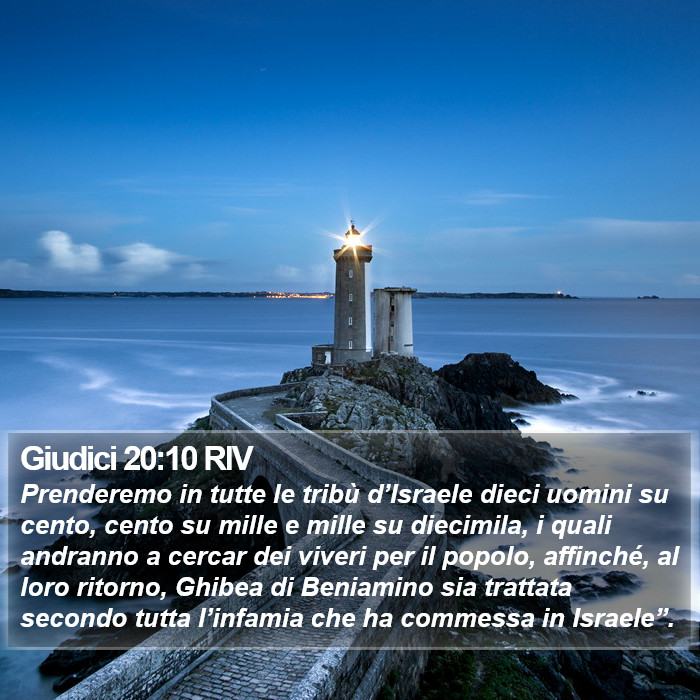 Giudici 20:10 RIV Bible Study