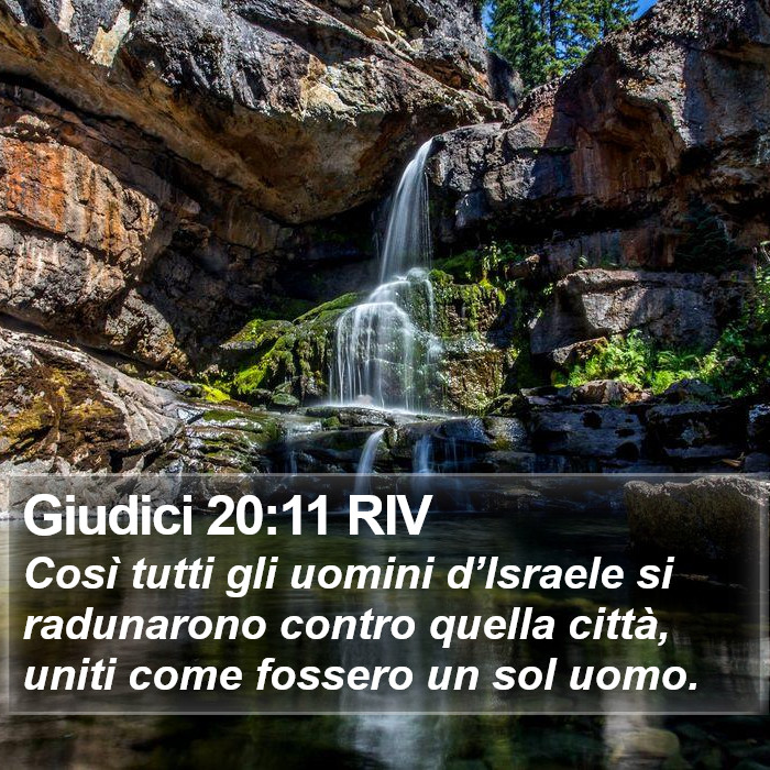 Giudici 20:11 RIV Bible Study