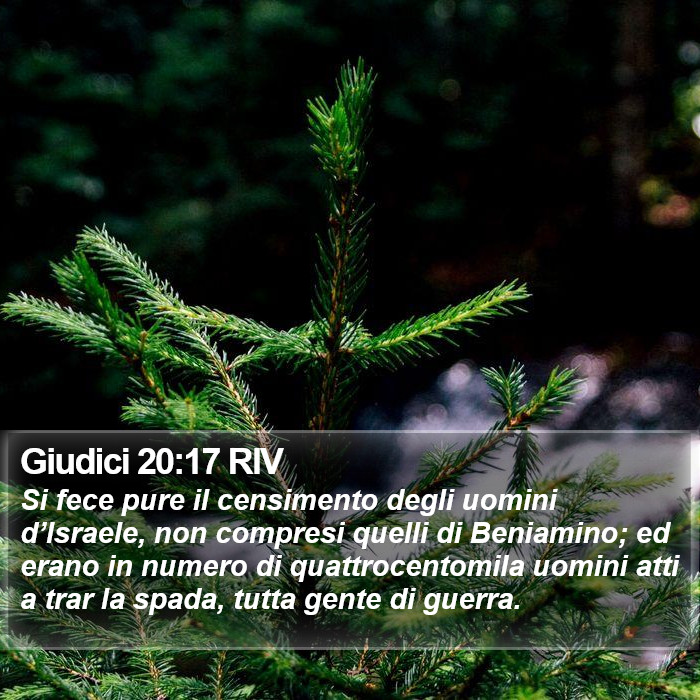 Giudici 20:17 RIV Bible Study