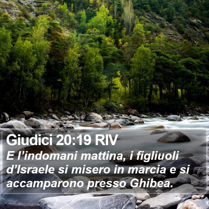 Giudici 20:19 RIV Bible Study