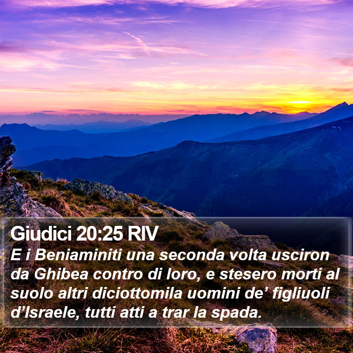 Giudici 20:25 RIV Bible Study