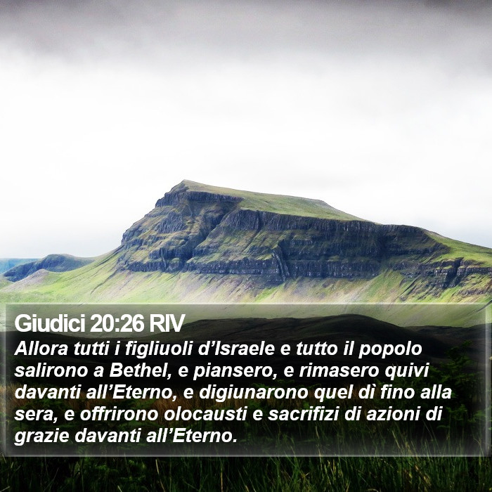Giudici 20:26 RIV Bible Study
