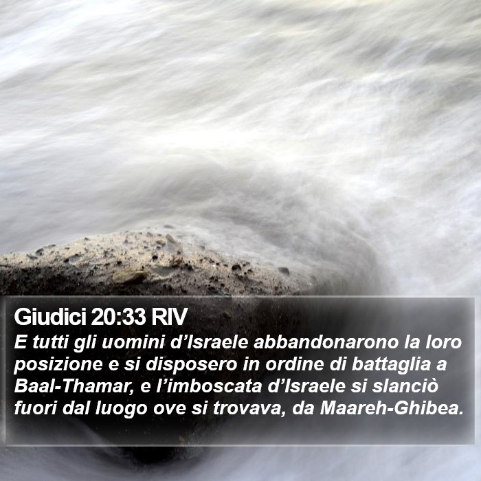 Giudici 20:33 RIV Bible Study