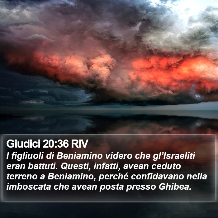 Giudici 20:36 RIV Bible Study