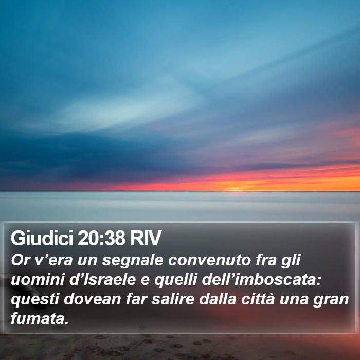 Giudici 20:38 RIV Bible Study