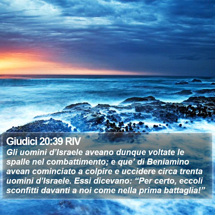 Giudici 20:39 RIV Bible Study