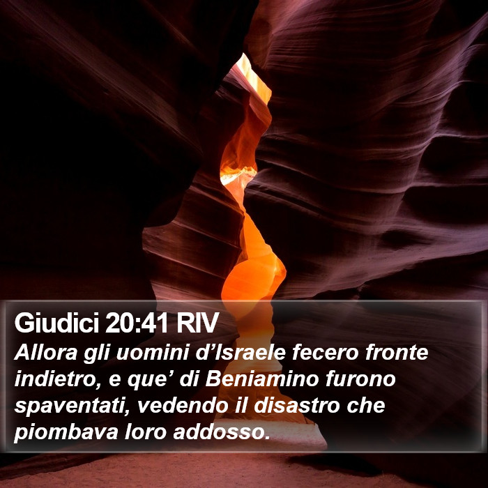 Giudici 20:41 RIV Bible Study