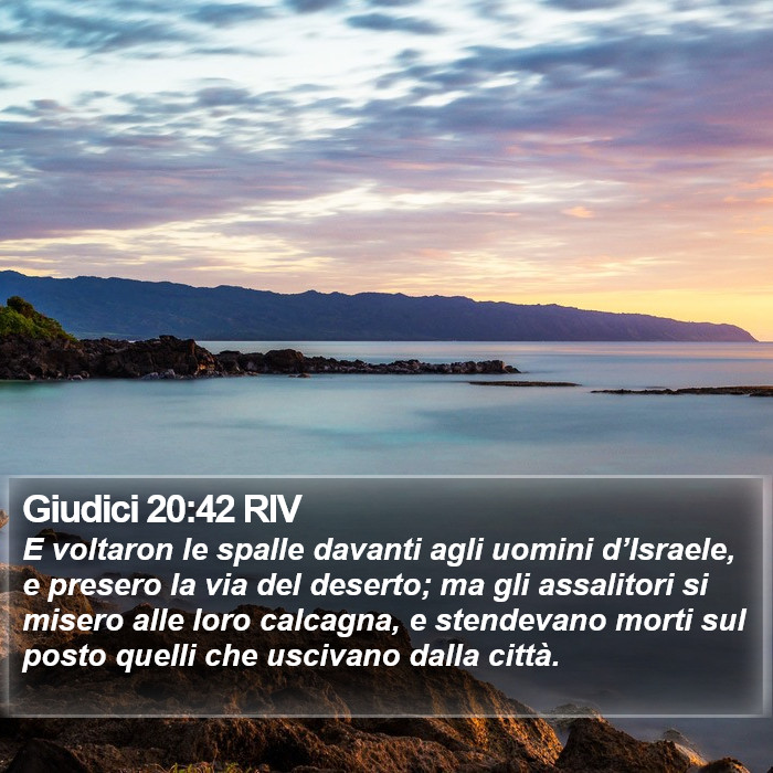 Giudici 20:42 RIV Bible Study