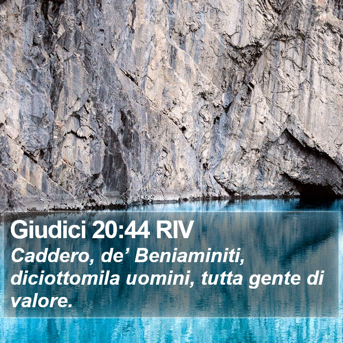Giudici 20:44 RIV Bible Study