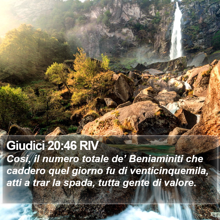 Giudici 20:46 RIV Bible Study