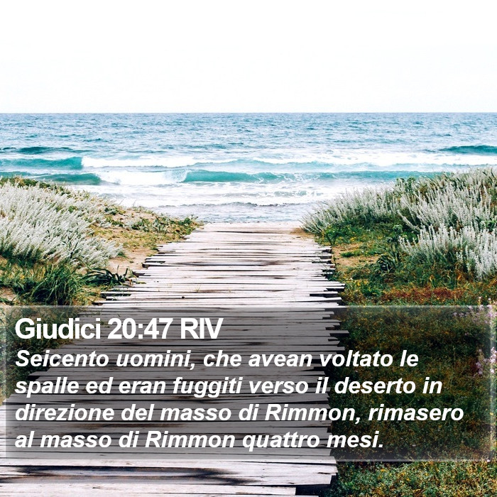 Giudici 20:47 RIV Bible Study