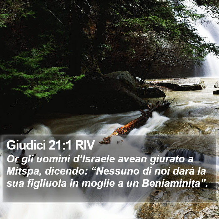 Giudici 21:1 RIV Bible Study