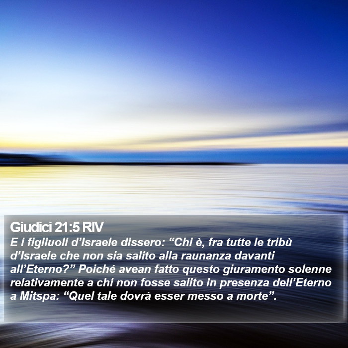 Giudici 21:5 RIV Bible Study