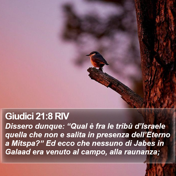 Giudici 21:8 RIV Bible Study