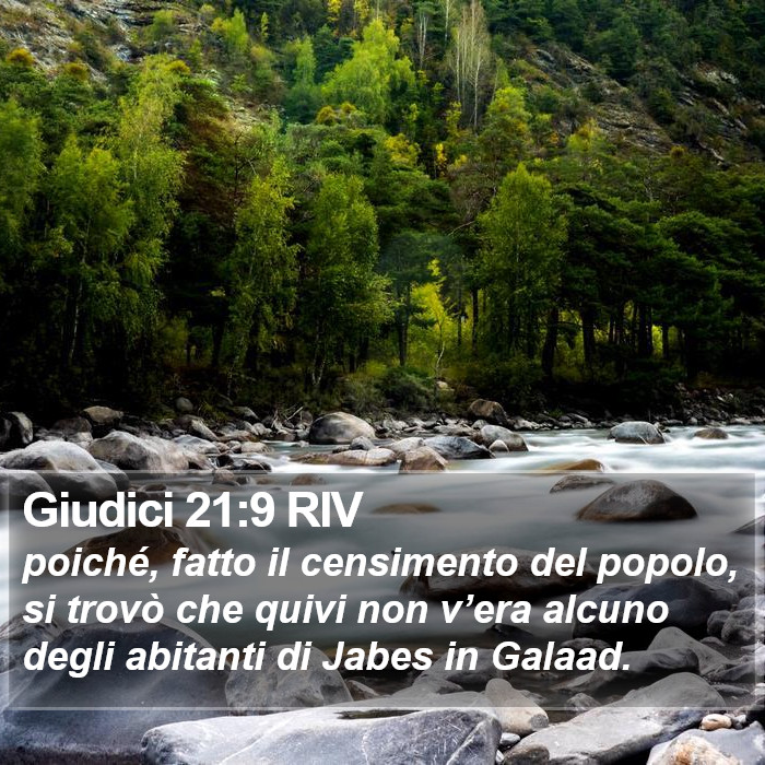 Giudici 21:9 RIV Bible Study