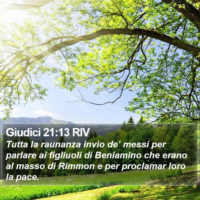 Giudici 21:13 RIV Bible Study