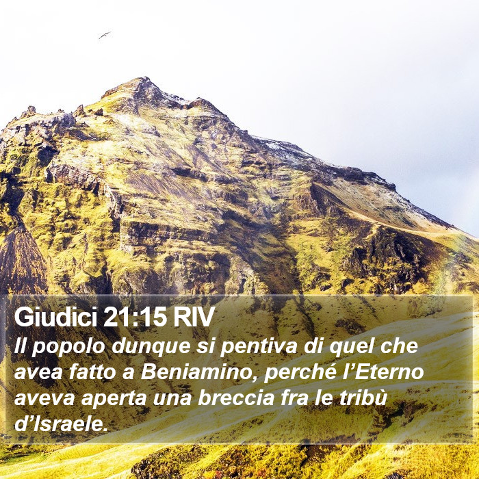 Giudici 21:15 RIV Bible Study