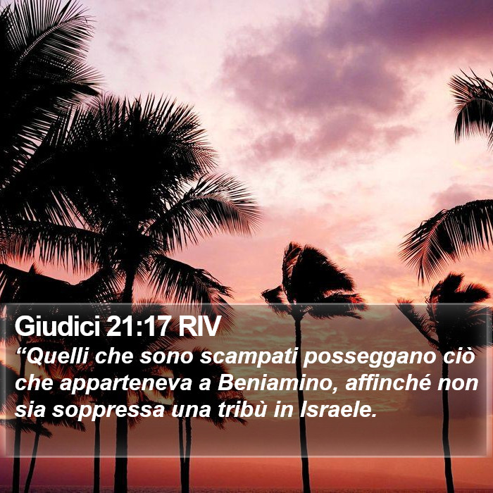 Giudici 21:17 RIV Bible Study