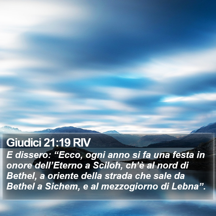 Giudici 21:19 RIV Bible Study