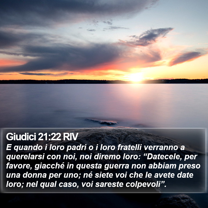 Giudici 21:22 RIV Bible Study