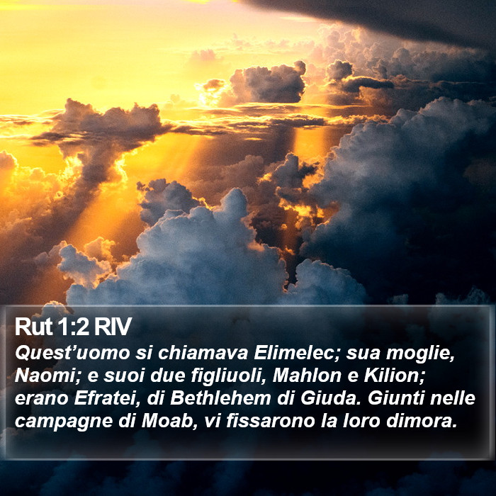 Rut 1:2 RIV Bible Study