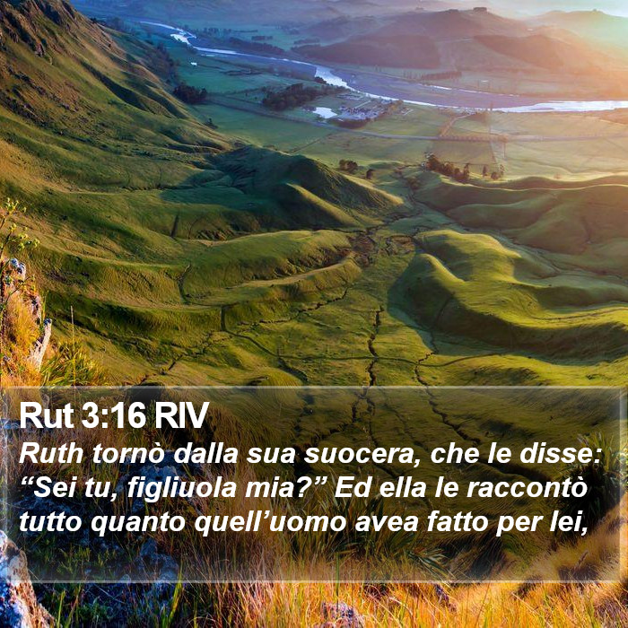 Rut 3:16 RIV Bible Study