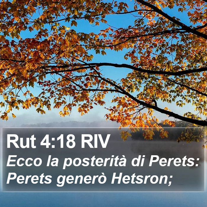 Rut 4:18 RIV Bible Study