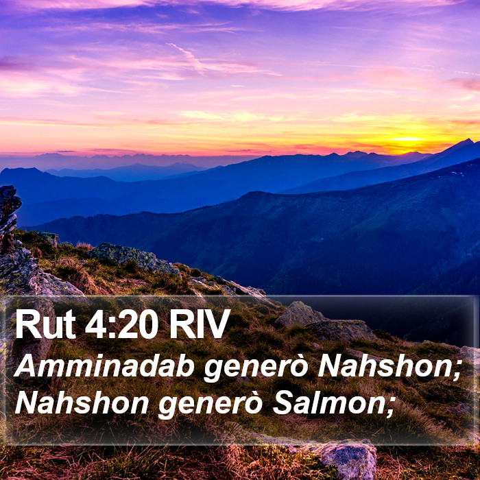 Rut 4:20 RIV Bible Study