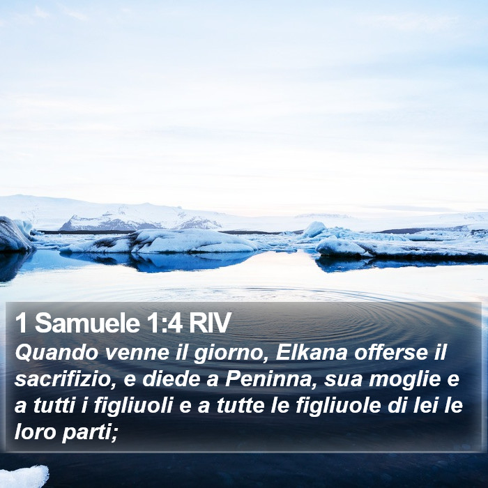 1 Samuele 1:4 RIV Bible Study