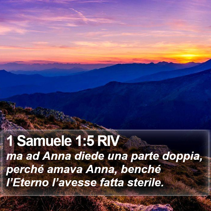 1 Samuele 1:5 RIV Bible Study