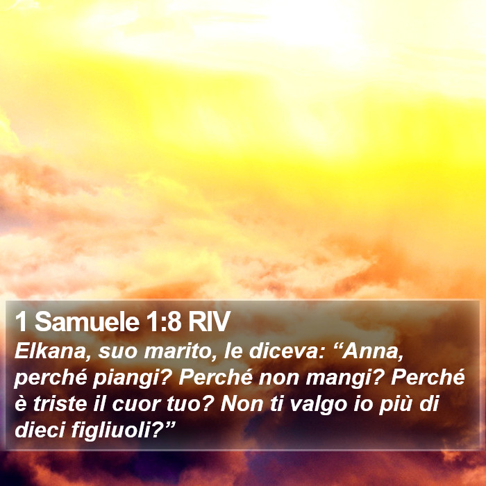 1 Samuele 1:8 RIV Bible Study