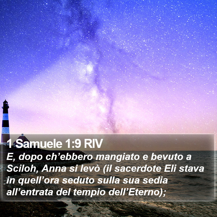 1 Samuele 1:9 RIV Bible Study