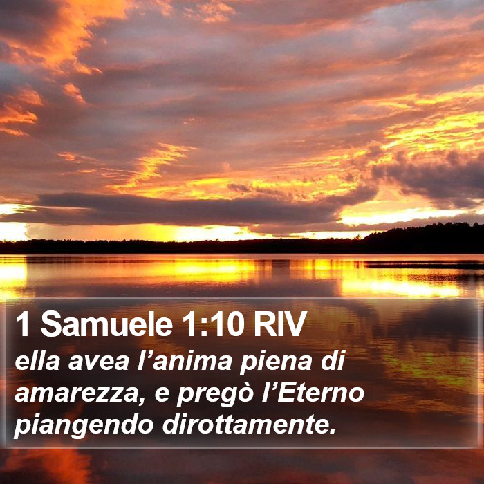 1 Samuele 1:10 RIV Bible Study