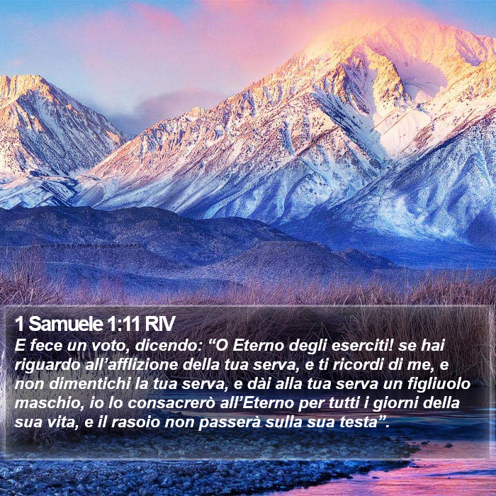 1 Samuele 1:11 RIV Bible Study