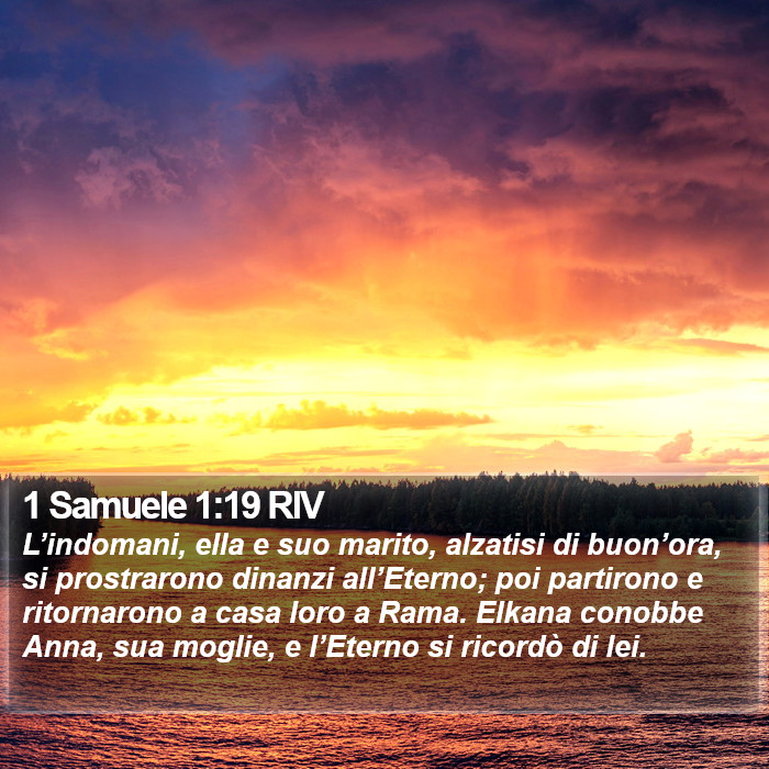 1 Samuele 1:19 RIV Bible Study