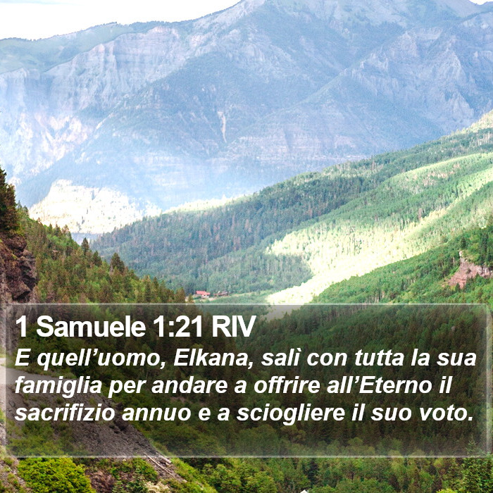 1 Samuele 1:21 RIV Bible Study