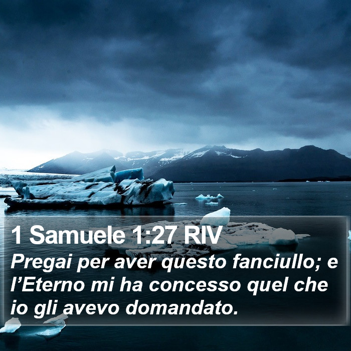 1 Samuele 1:27 RIV Bible Study