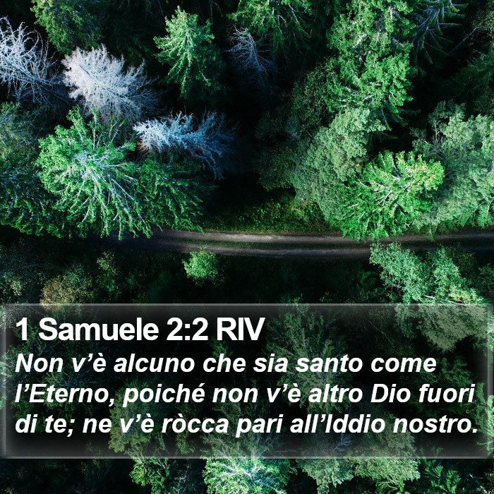 1 Samuele 2:2 RIV Bible Study