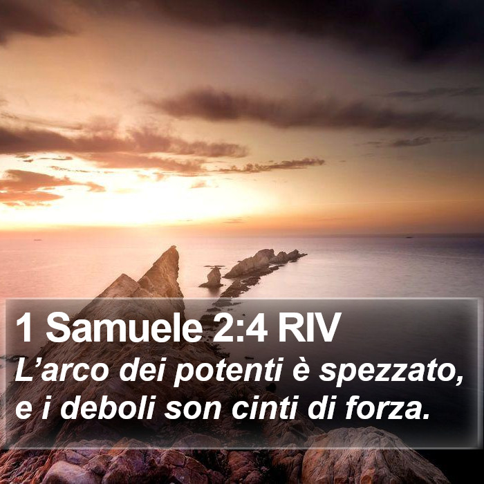 1 Samuele 2:4 RIV Bible Study