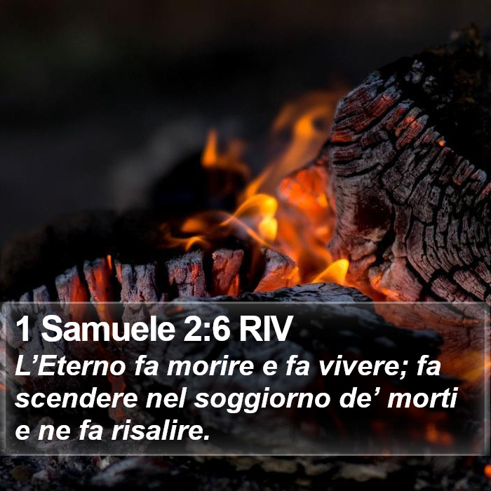 1 Samuele 2:6 RIV Bible Study