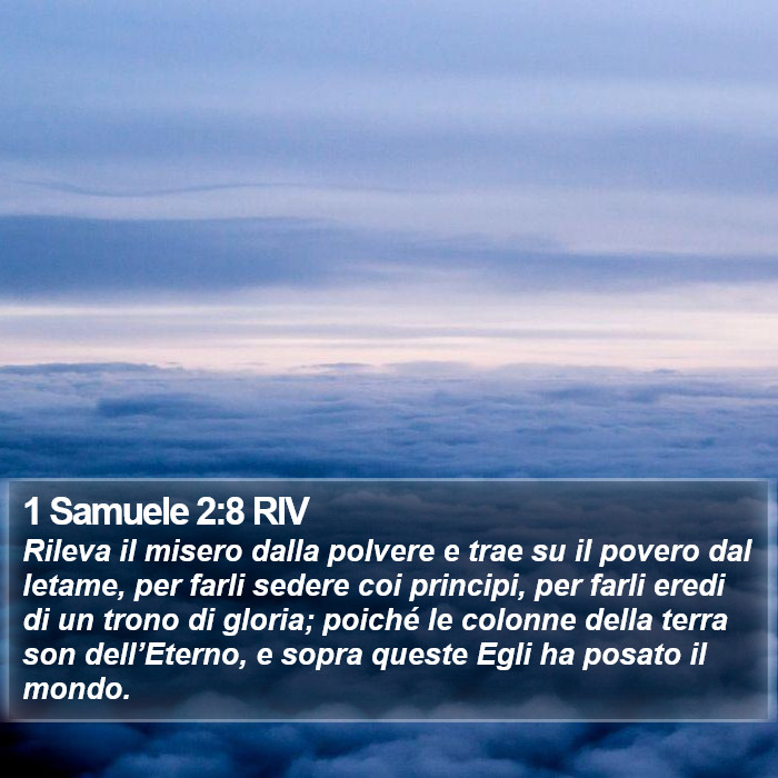 1 Samuele 2:8 RIV Bible Study