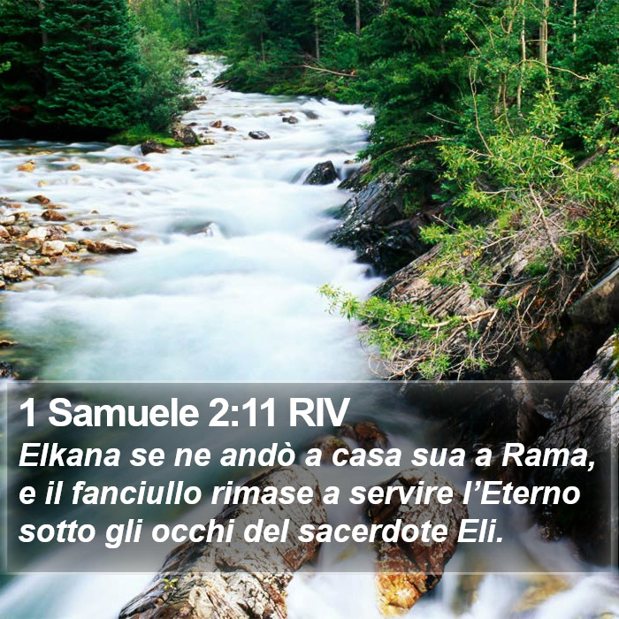 1 Samuele 2:11 RIV Bible Study