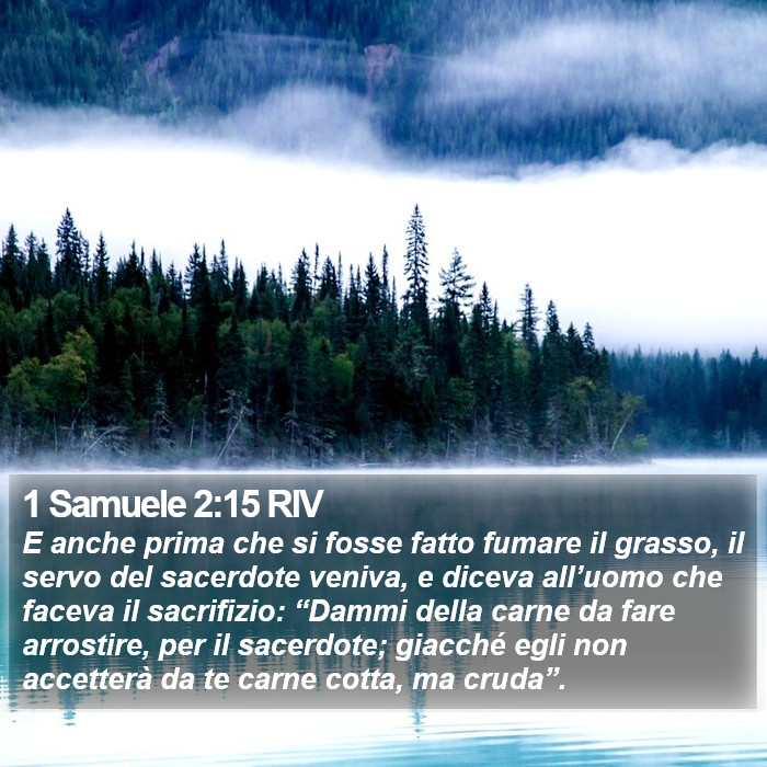 1 Samuele 2:15 RIV Bible Study