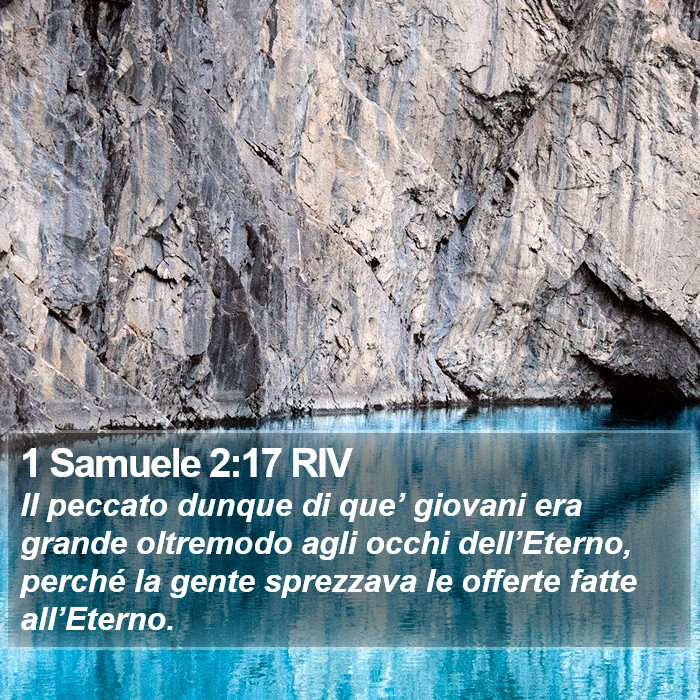 1 Samuele 2:17 RIV Bible Study