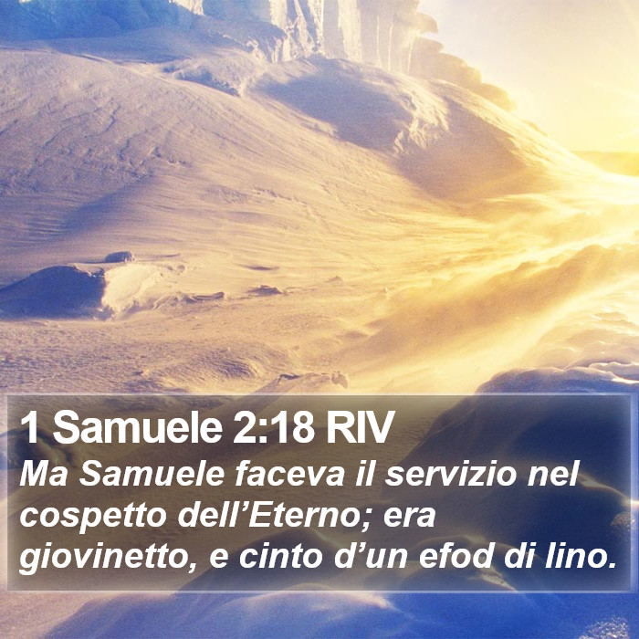 1 Samuele 2:18 RIV Bible Study